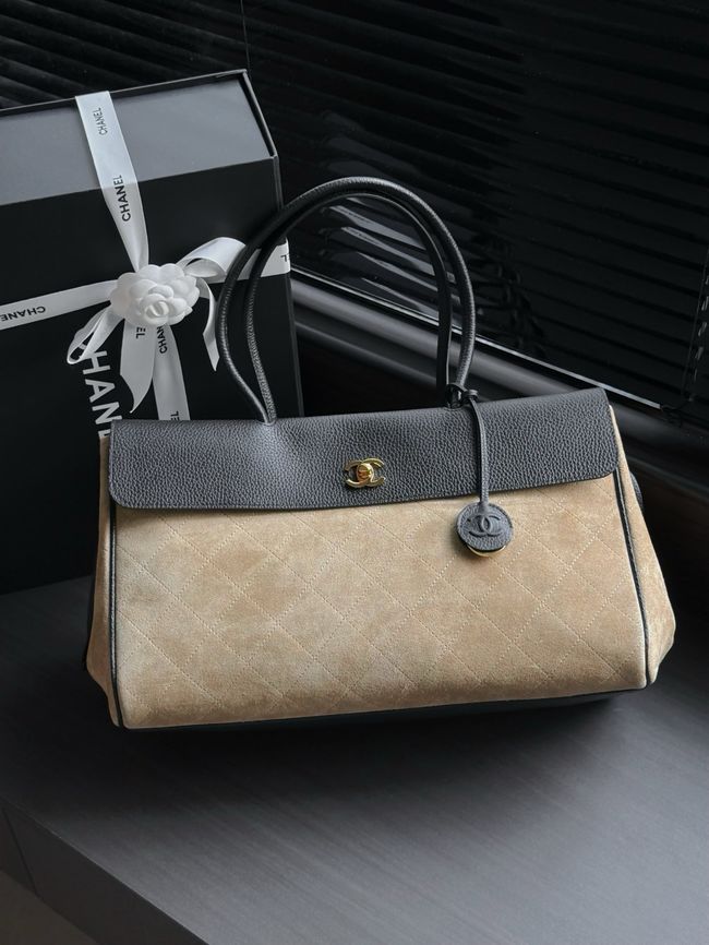 Chanel Shopping Bag AS6428 Dark Beige & Black Chanel Shopping Bag AS6428 Dark Beige & Black