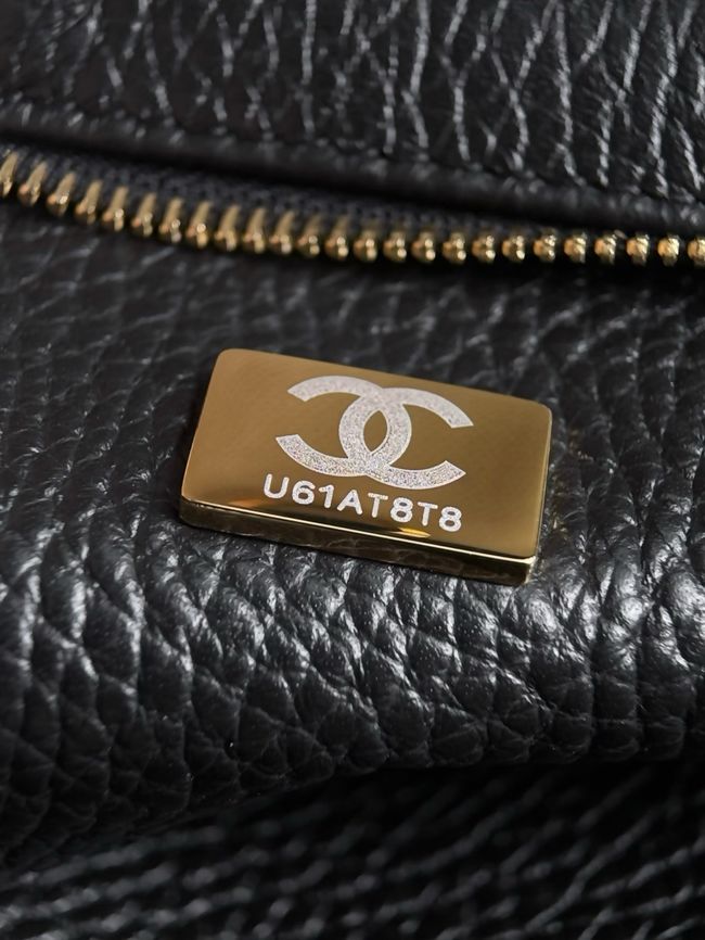 Chanel Shopping Bag AS6428 Dark Beige & Black Chanel Shopping Bag AS6428 Dark Beige & Black