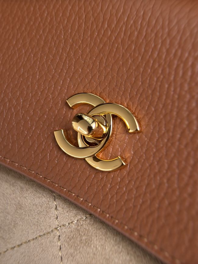 Chanel Shopping Bag AS6428 Dark Beige & camel Chanel Shopping Bag AS6428 Dark Beige & camel