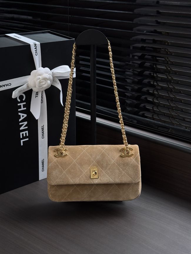 Chanel small Flap Bag AS6449 dark Beige Chanel small Flap Bag AS6449 dark Beige