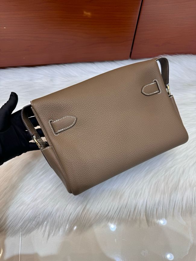 Hermes kelly messenger bag H08801 bark color Hermes kelly messenger bag H08801 bark color
