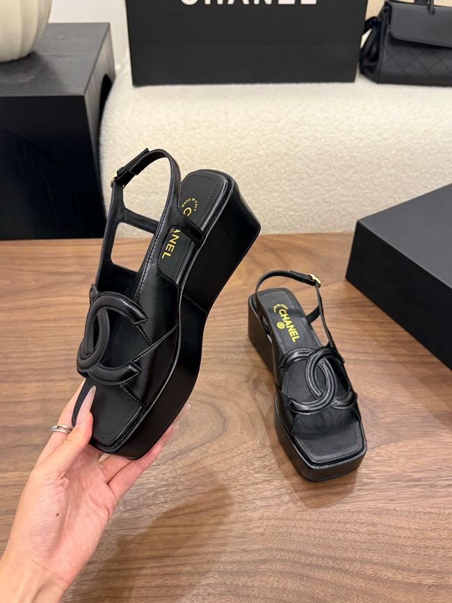CHANEL Sandals Calfskin 55mm G47401-1