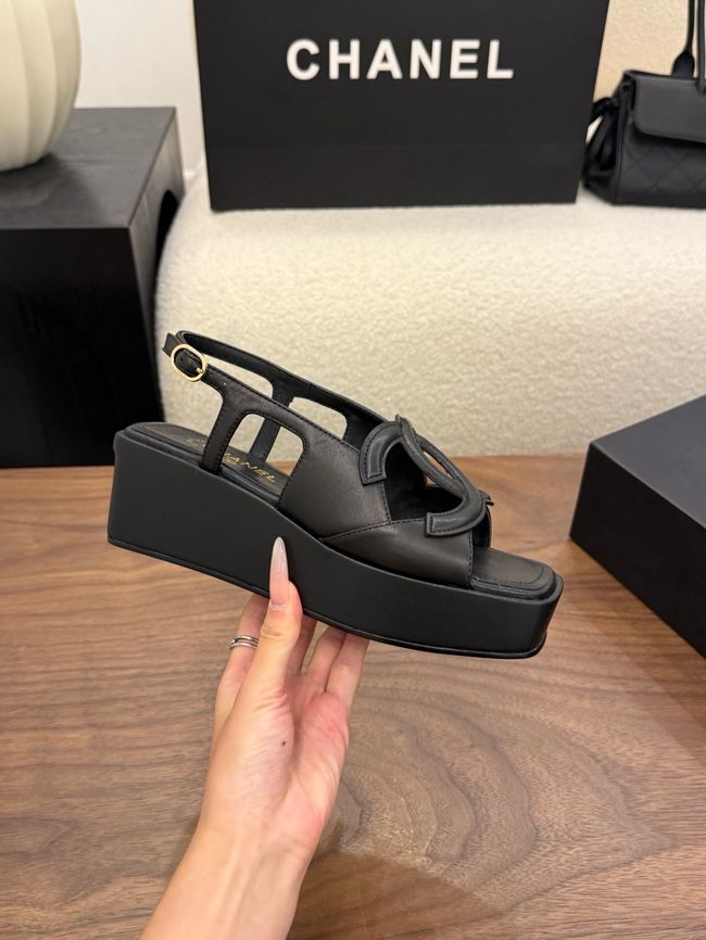 CHANEL Sandals Calfskin 55mm G47401-2