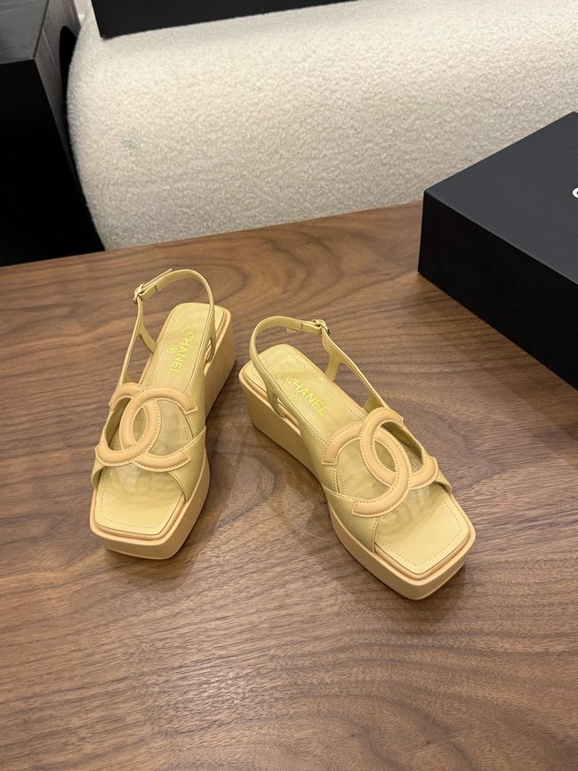 CHANEL Sandals Calfskin 55mm G47401-4