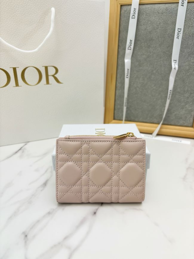 Lady Dior Dahlia Wallet Craie Cannage Lambskin S2065-3 Lady Dior Dahlia Wallet Craie Cannage Lambskin S2065-3