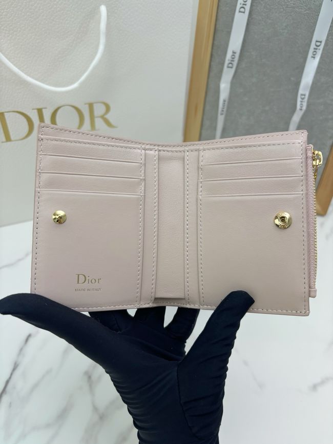Lady Dior Dahlia Wallet Craie Cannage Lambskin S2065-3 Lady Dior Dahlia Wallet Craie Cannage Lambskin S2065-3
