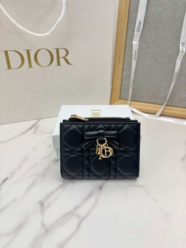Lady Dior Dahlia Wallet Craie Cannage Lambskin S2065-6 Lady Dior Dahlia Wallet Craie Cannage Lambskin S2065-6