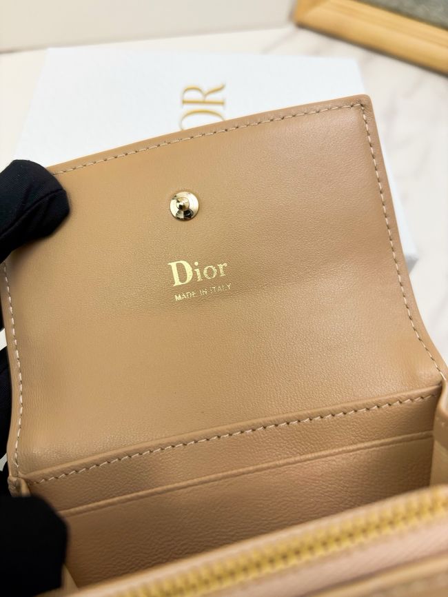 Lady Dior card holder Craie Cannage Lambskin S2067-1 Lady Dior card holder Craie Cannage Lambskin S2067-1