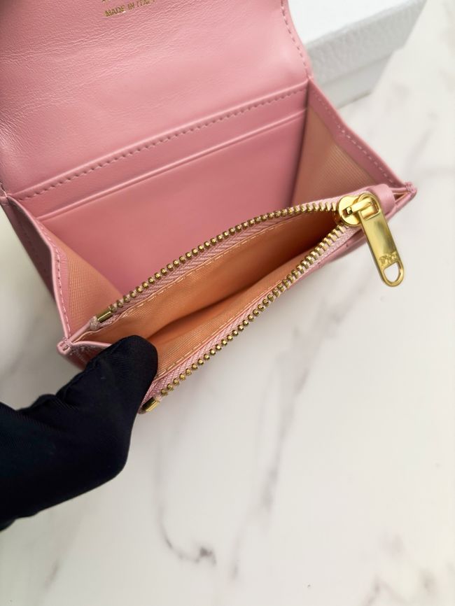 Lady Dior card holder Craie Cannage Lambskin S2067-2 Lady Dior card holder Craie Cannage Lambskin S2067-2