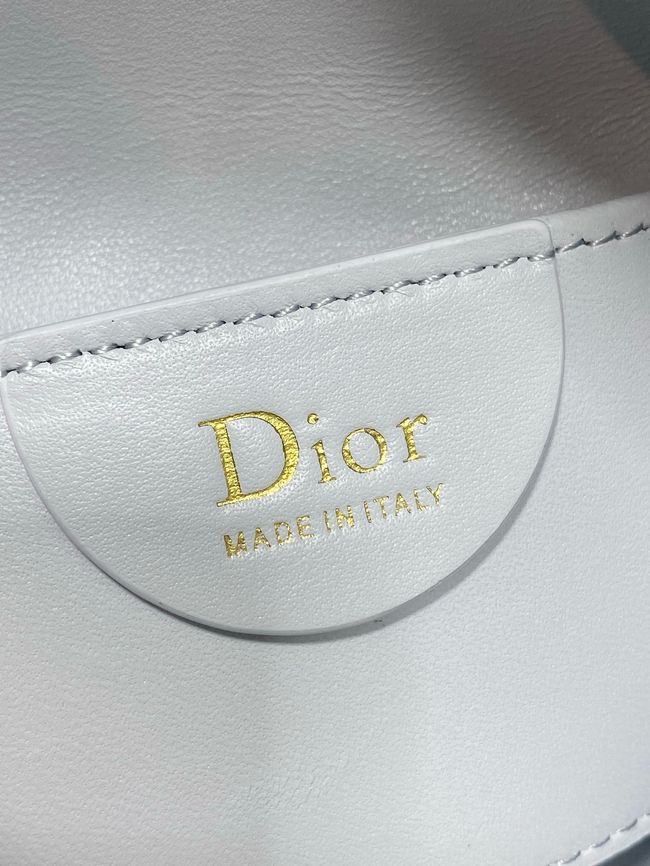 Mini Dior Toujours Hobo Bag Cannage Lambskin M2868O ice blue
