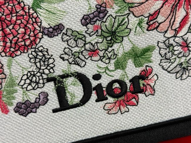 Small Dior Book Tote with Strap Multicolor Dior Hortensia Garden Embroidery M1404OEU Small Dior Book Tote with Strap Multicolor Dior Hortensia Garden Embroidery M1404OEU