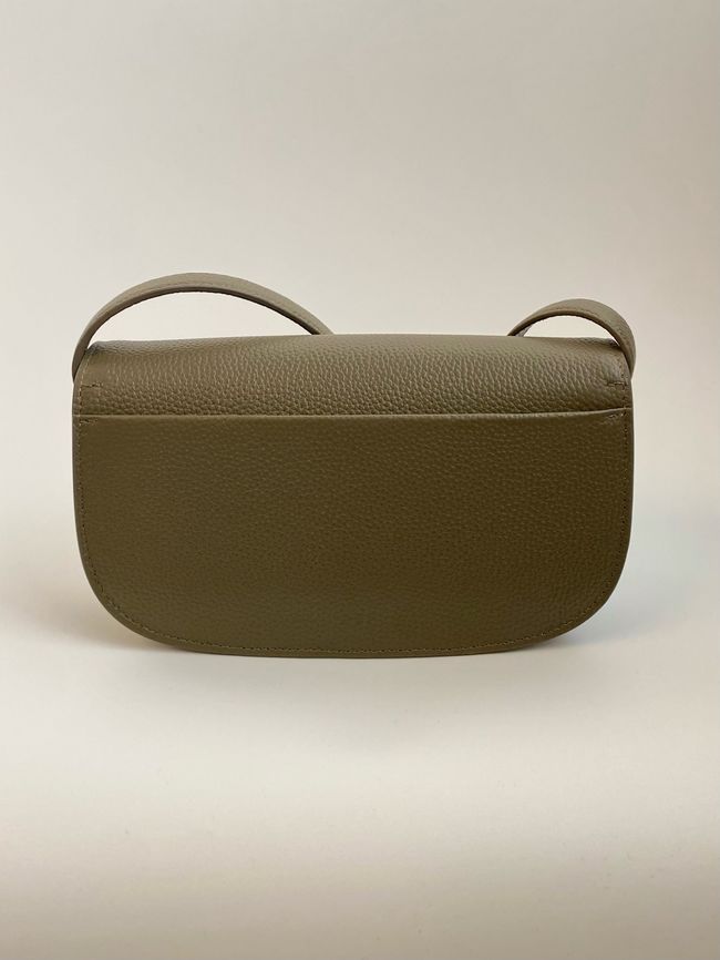 Small Dior Medaillon Flap Bag Grained Calfskin M3919Q Khaki Small Dior Medaillon Flap Bag Grained Calfskin M3919Q Khaki