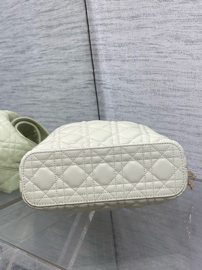 Small Dior Toujours Hobo Bag Cannage Lambskin M2867O Ivory Small Dior Toujours Hobo Bag Cannage Lambskin M2867O Ivory