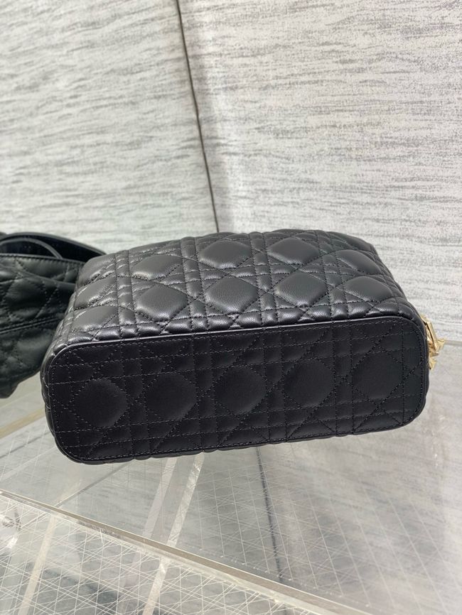 Small Dior Toujours Hobo Bag Cannage Lambskin M2867O black Small Dior Toujours Hobo Bag Cannage Lambskin M2867O black