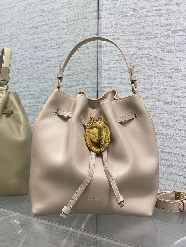 Dior Calfskin Medium Tote Bag 67534 nude