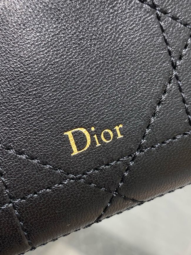 Dior Trianon Soft Vanity Mini Bag Flat Macrocannage Lambskin S4613OS black Dior Trianon Soft Vanity Mini Bag Flat Macrocannage Lambskin S4613OS black