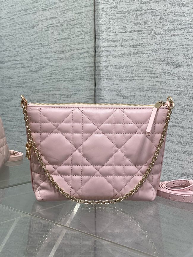Diorling Mini Bag Macrocannage Lambskin S2613OU Soupir Pink