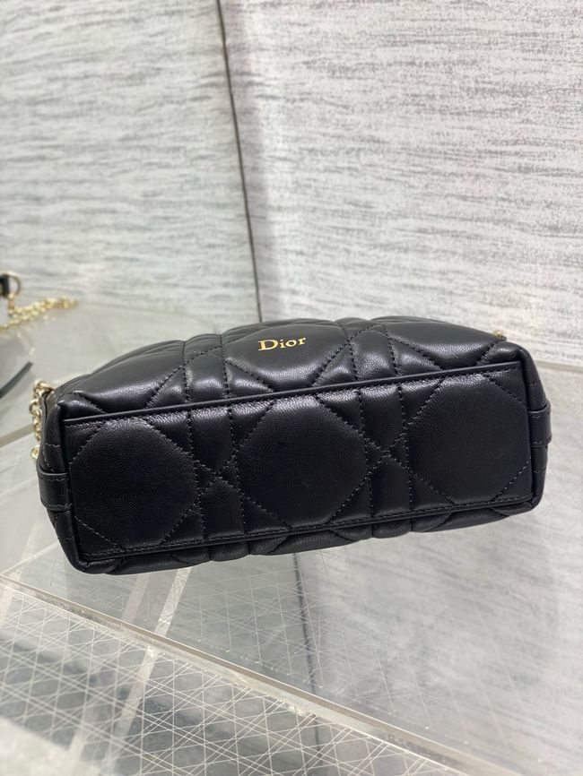 Diorling Mini Bag Macrocannage Lambskin S2613OU black Diorling Mini Bag Macrocannage Lambskin S2613OU black