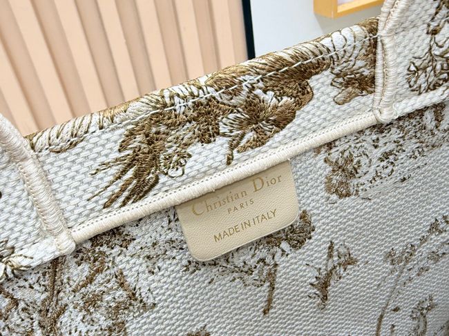 Medium Dior Book Tote with Strap Oblique Embroidery M1354PE-1 Medium Dior Book Tote with Strap Oblique Embroidery M1354PE-1