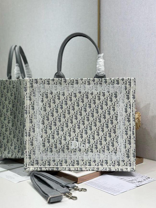 Large Dior Book Tote Cannage Embroidery M1349OEQ-2 Large Dior Book Tote Cannage Embroidery M1349OEQ-2