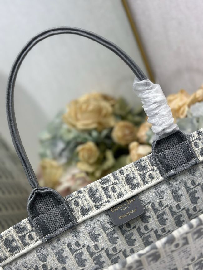 Large Dior Book Tote Cannage Embroidery M1349OEQ-2 Large Dior Book Tote Cannage Embroidery M1349OEQ-2