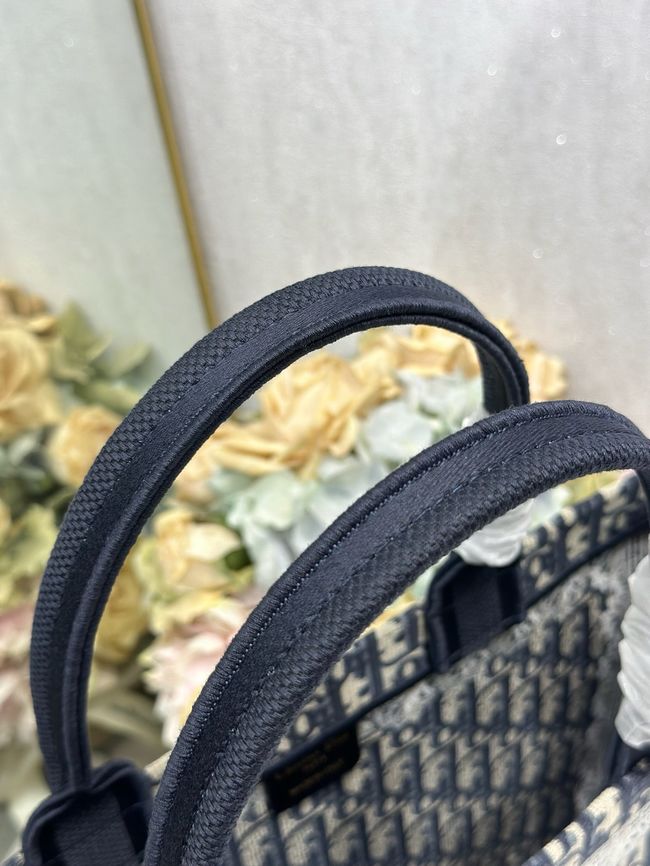 Large Dior Book Tote Cannage Embroidery M1349OEQ-3