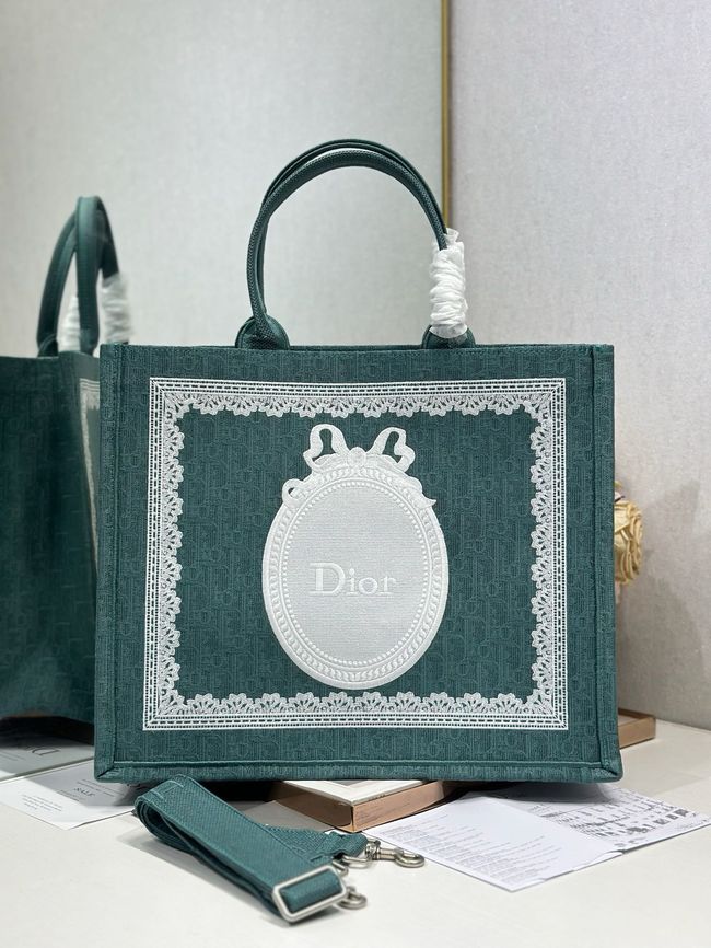 Large Dior Book Tote Cannage Embroidery M1349OEQ-5
