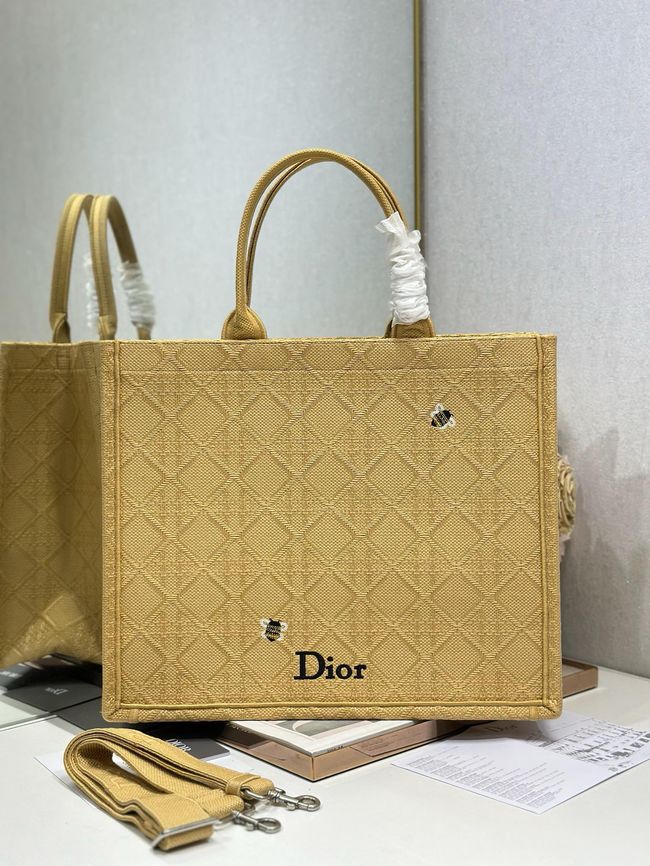 Large Dior Book Tote Cannage Embroidery M1349OEQ-8