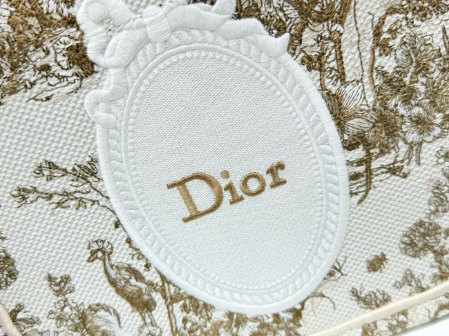 Small Dior Book Tote with Strap Embroidered M1404OE-1 Small Dior Book Tote with Strap Embroidered M1404OE-1