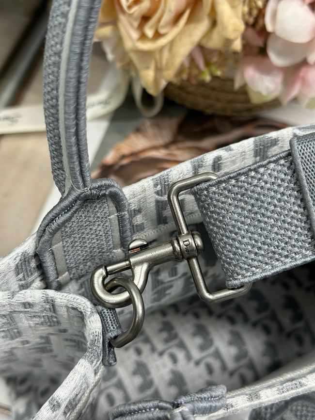 Small Dior Book Tote with Strap Embroidered M1404OE-3 Small Dior Book Tote with Strap Embroidered M1404OE-3