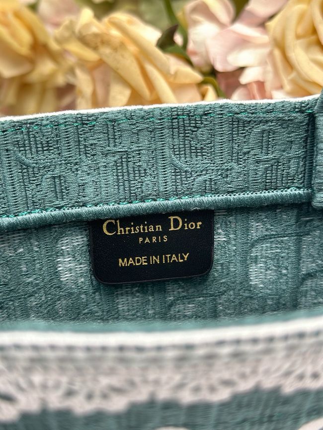 Small Dior Book Tote with Strap Embroidered M1404OE-4 Small Dior Book Tote with Strap Embroidered M1404OE-4