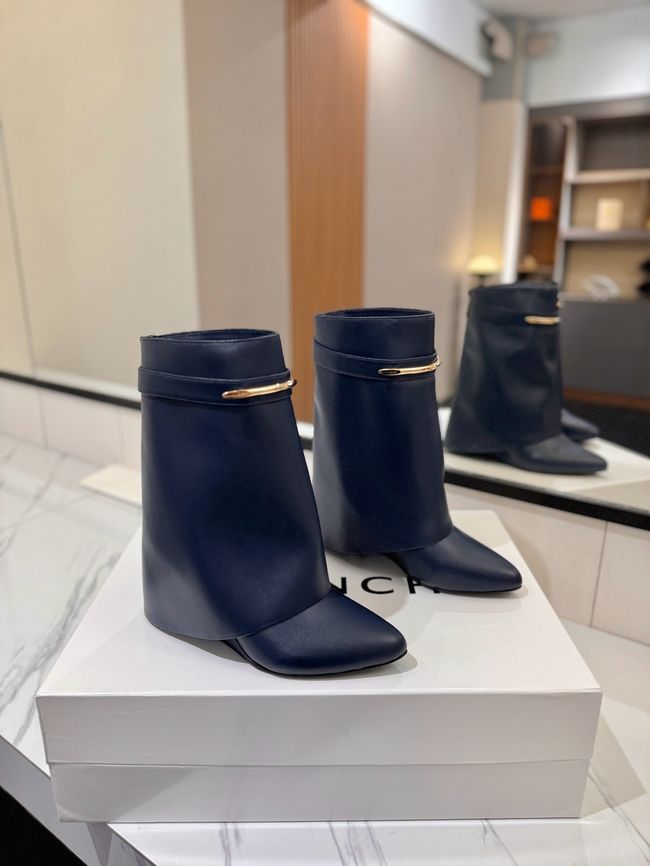 Givenchy Mid-Calf Boots Shiny Calfskin high heels 8.5CM 65260-5 Givenchy Mid-Calf Boots Shiny Calfskin high heels 8.5CM 65260-5