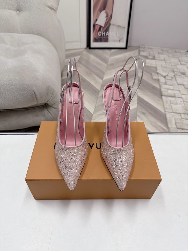 Louis Vuitton Twist Slingback Pump 9CM 64256-2 Louis Vuitton Twist Slingback Pump 9CM 64256-2