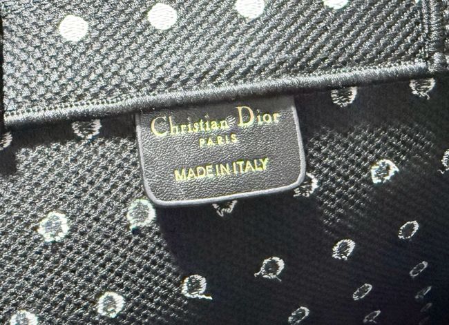 Medium Dior Book Tote with Strap Oblique Embroidery M1354PE-11 Medium Dior Book Tote with Strap Oblique Embroidery M1354PE-11
