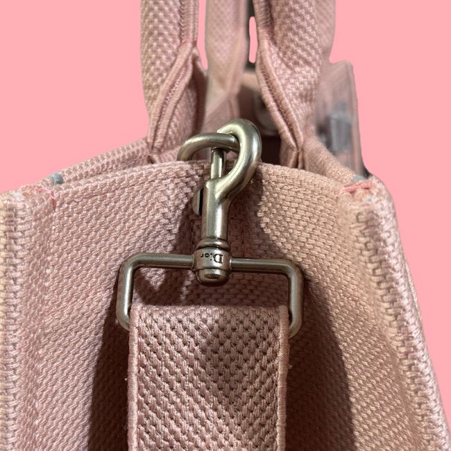 Medium Dior Book Tote with Strap Oblique Embroidery M1354PE-13 Medium Dior Book Tote with Strap Oblique Embroidery M1354PE-13
