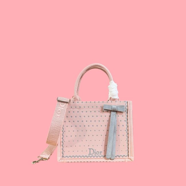 Small Dior Book Tote with Strap Embroidered M1404OE-11 Small Dior Book Tote with Strap Embroidered M1404OE-11