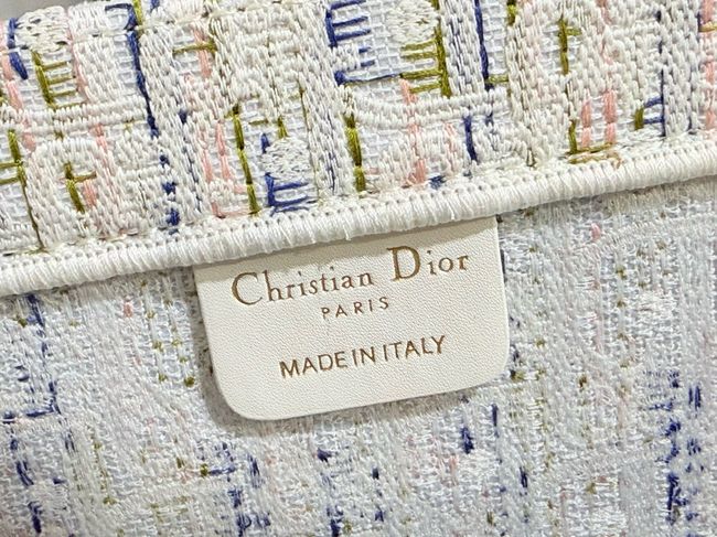 Small Dior Book Tote with Strap Embroidered M1404OE-12 Small Dior Book Tote with Strap Embroidered M1404OE-12