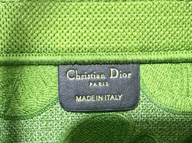 Medium Dior Book Tote with Strap Oblique Embroidery M1354PE-15