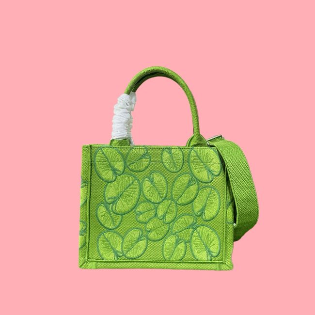 Small Dior Book Tote with Strap Embroidered M1404OE-13 Small Dior Book Tote with Strap Embroidered M1404OE-13