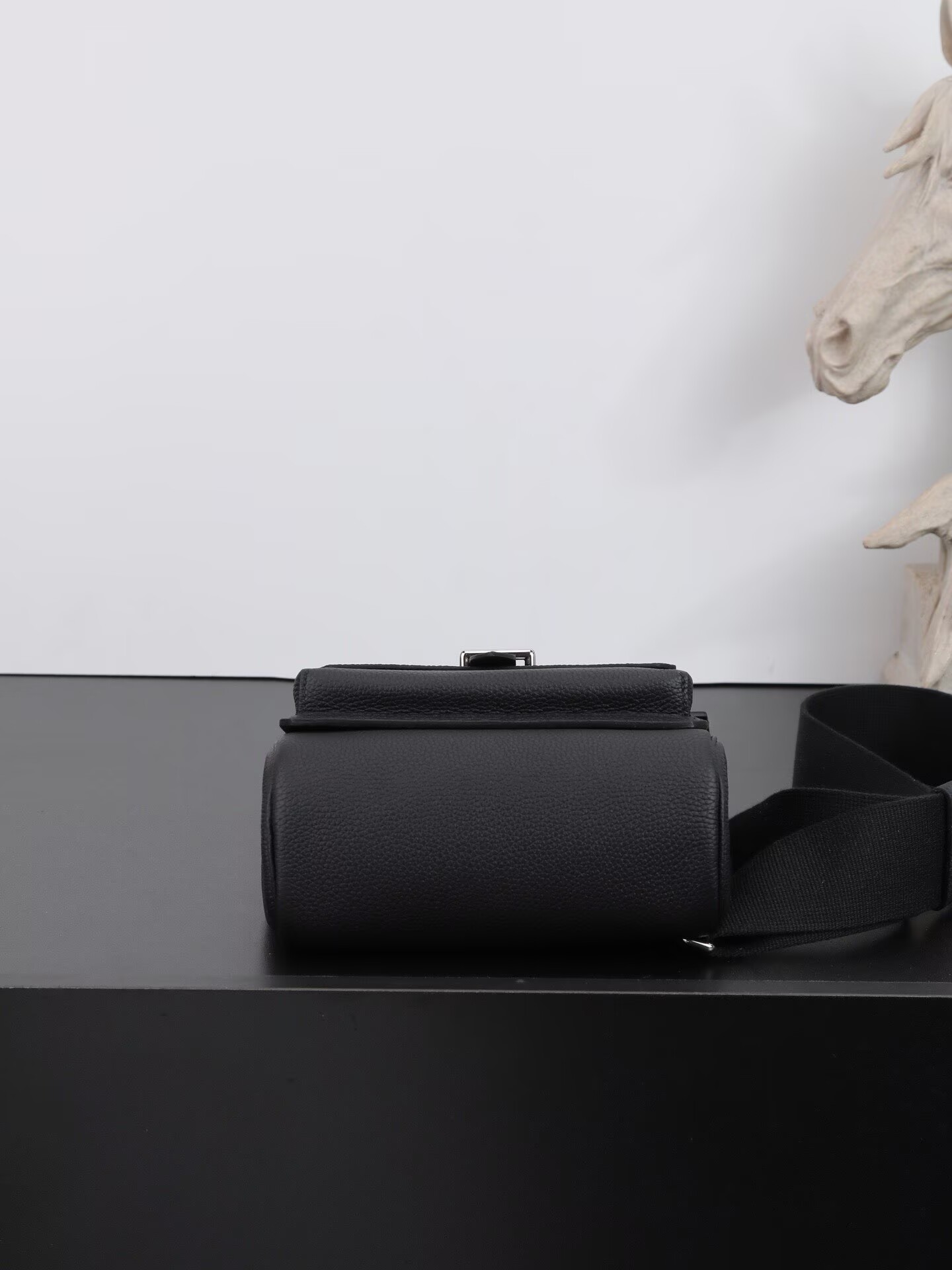 Hermes  HAC A DOS Original Togo Leather Chest Bag H60321 Black