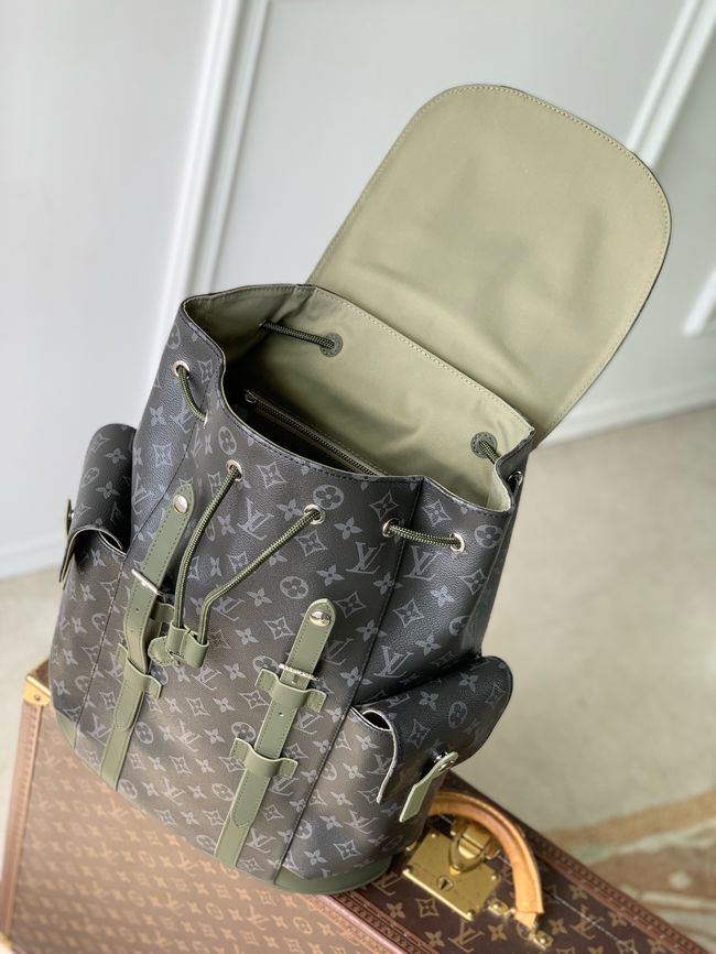 Louis Vuitton Christopher MM M28633 Khaki Green Louis Vuitton Christopher MM M28633 Khaki Green