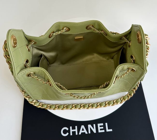 CHANEL 25 Mini Handbag AS5631 green CHANEL 25 Mini Handbag AS5631 green