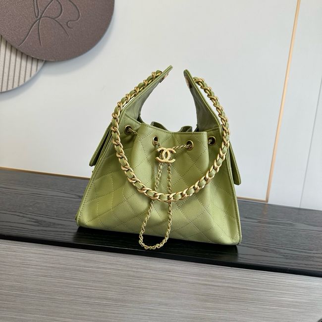 CHANEL 25 SMALL HANDBAG AS5293 Green CHANEL 25 SMALL HANDBAG AS5293 Green