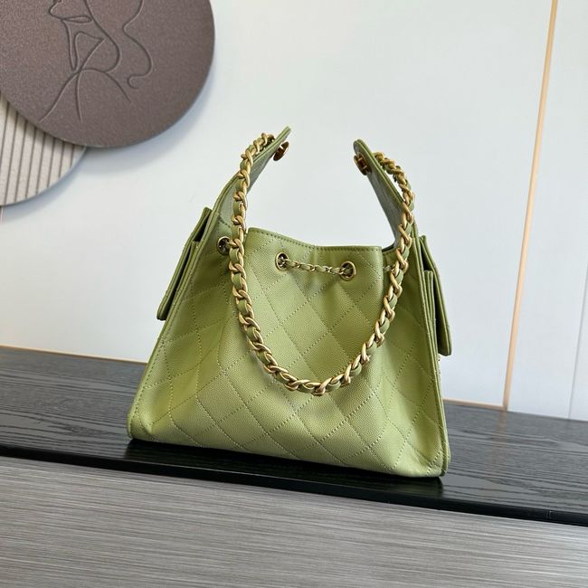 CHANEL 25 SMALL HANDBAG AS5293 Green CHANEL 25 SMALL HANDBAG AS5293 Green
