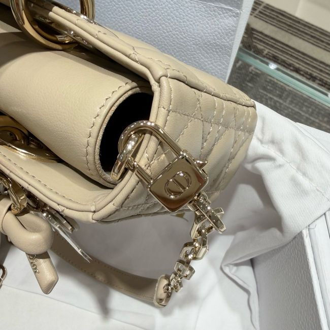 Dior Mini Lady D-Joy Bag Cannage Lambskin M0636O Trench Dior Mini Lady D-Joy Bag Cannage Lambskin M0636O Trench