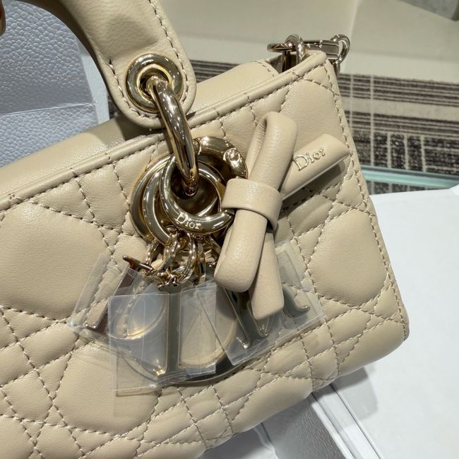Dior Mini Lady D-Joy Bag Cannage Lambskin M0636O Trench Dior Mini Lady D-Joy Bag Cannage Lambskin M0636O Trench