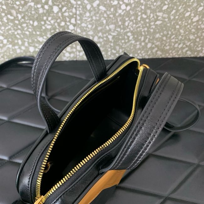 VALENTINO GARAVANI Loco Calf leather bag 0015 black&brown VALENTINO GARAVANI Loco Calf leather bag 0015 black&brown