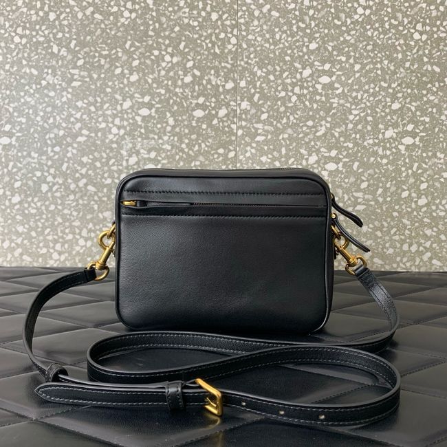 VALENTINO GARAVANI Loco Calf leather bag 0016 black&brown VALENTINO GARAVANI Loco Calf leather bag 0016 black&brown