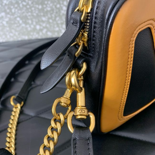 VALENTINO GARAVANI Loco Calf leather bag 0016 black&brown VALENTINO GARAVANI Loco Calf leather bag 0016 black&brown