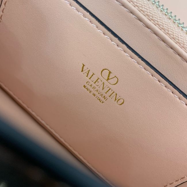 VALENTINO Rockstud calfskin chain bag SHI098 rose gold VALENTINO Rockstud calfskin chain bag SHI098 rose gold